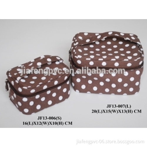Canvas cosmetic bag